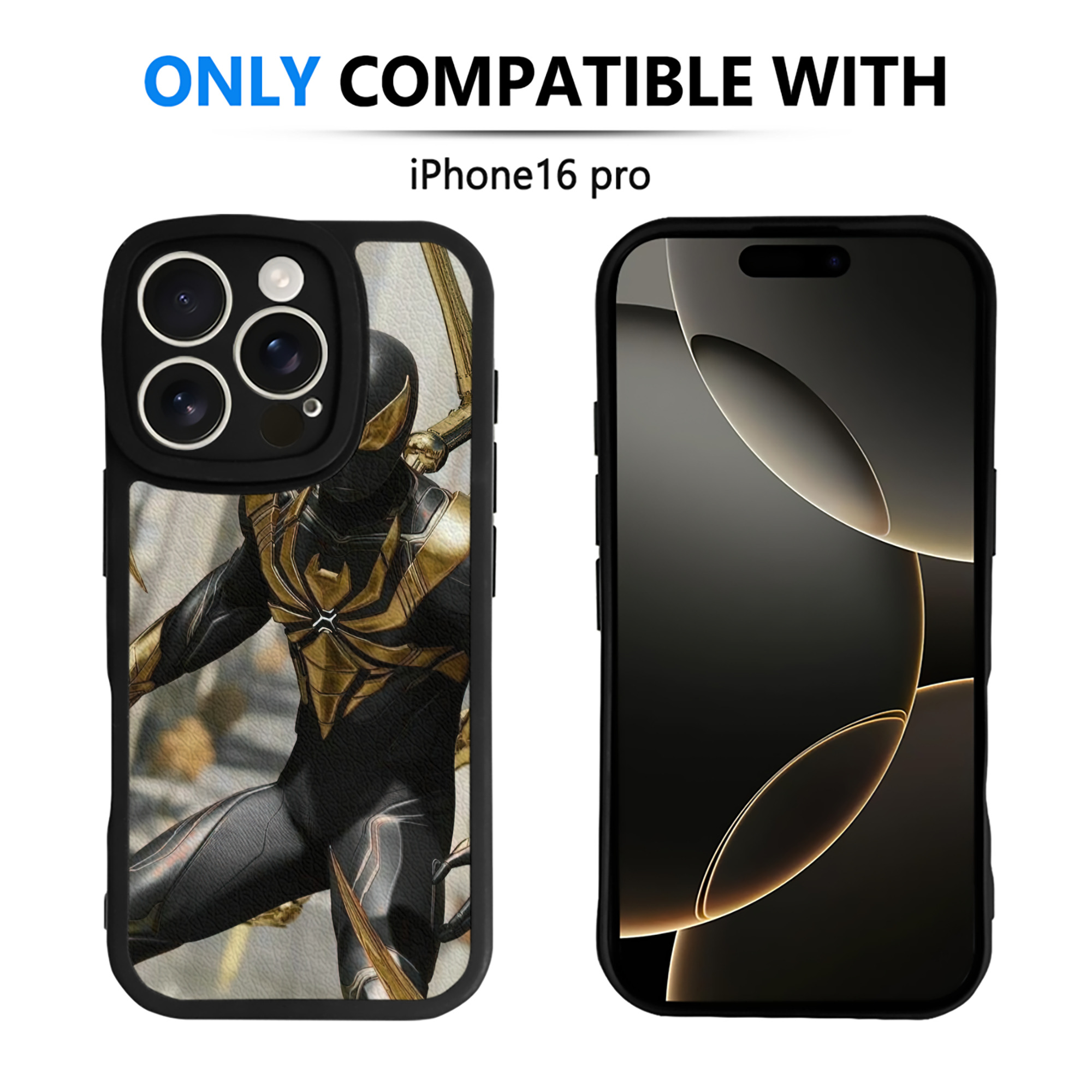 Spider Man スパイダーマン 【iPhone 16シリーズ対応】シリコンスマホケース（レザー調） 材質：シリコン